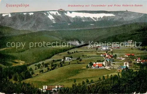 AK / Ansichtskarte  Brueckenberg_Krummhuebel_Riesengebirge_PL Panorama mit Teichraender und Prinz-Heinrich-Baude 