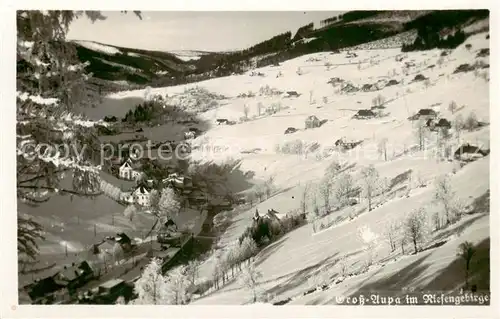 AK / Ansichtskarte  Gross-Aupa_Velka_Upa_CZ Winterpanorama Riesengebirge 