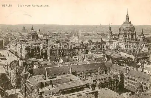 AK / Ansichtskarte  Berlin Stadtpanorama Blick vom Rathausturm Berlin