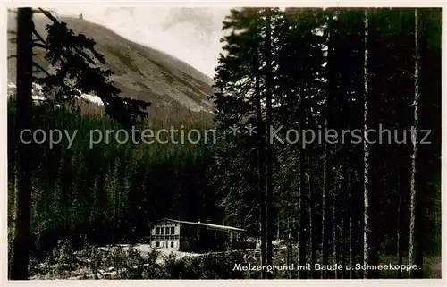 AK / Ansichtskarte  Melzergrund_Kociol_Lomniczki_PL Baude und Schneekoppe Riesengebirge 