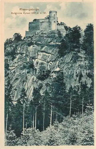 AK / Ansichtskarte  Hermsdorf_Kynast_Sobieszow  Burgruine Kynast im Riesengebirge Hermsdorf_Kynast