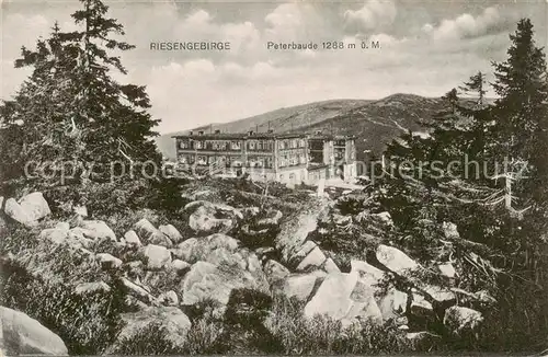 AK / Ansichtskarte  Spindlermuehle_Spindleruv_Mlyn_CZ Peterbaude im Riesengebirge Stempel 