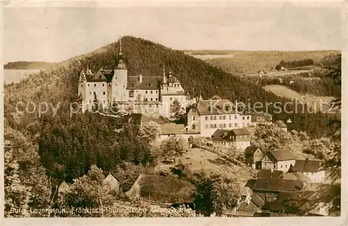 AK / Ansichtskarte  Lauenstein_Oberfranken Burg Lauenstein Fraenkisch-Thueringische Grenzwarte Lauenstein_Oberfranken