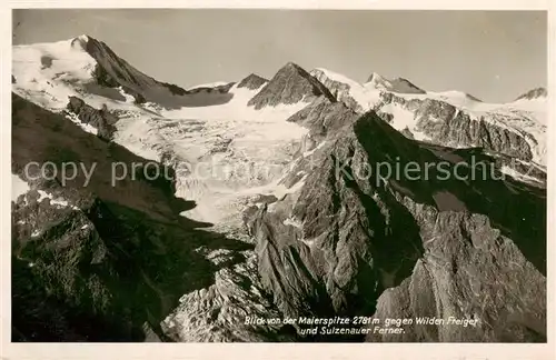 AK / Ansichtskarte 73806024 Wilder_Freiger_Cima_Libera_Tirol_AT Gebirgspanorama Blick von der Maierspitze Sulzenauer Ferner 