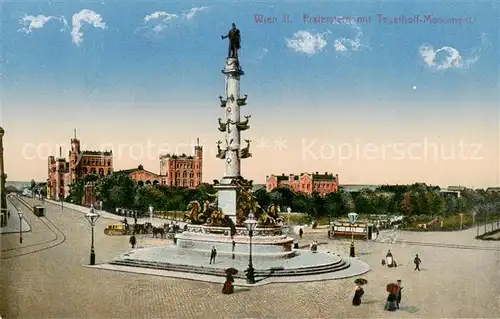 AK / Ansichtskarte  Wien_AT Praterstern mit Tegethoff-Monument 