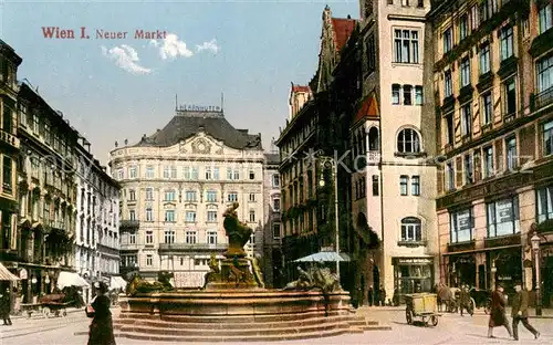 AK / Ansichtskarte  Wien_AT Neuer Markt Brunnen Altstadt 