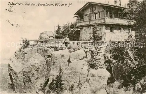 AK / Ansichtskarte 73806057 Heuscheuer_Wuenschelburg_Radkow_PL Schweizerei auf der Heuscheuer 