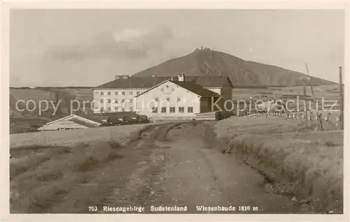 AK / Ansichtskarte  Riesengebirge_Schlesischer_Teil Wiesenbaude 