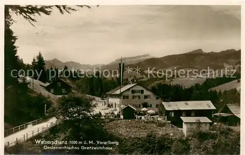 AK / Ansichtskarte  Walserschanz_Kleinwalsertal_AT oesterreichisches Grenzwirtshaus 