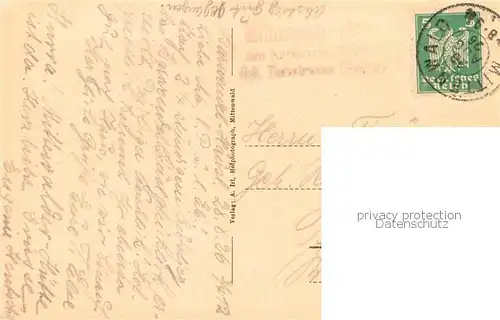 AK / Ansichtskarte  Mittenwalderhuette_1519m_Garmisch am Karwendel 