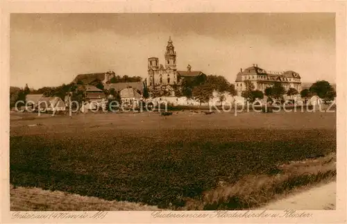 AK / Ansichtskarte  Gruessau_Krzeszow_PL Cistercienser Klosterkirche und Kloster 