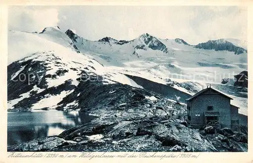 AK / Ansichtskarte 73806108 Zittauerhuette_2330m_Gerlossee_Hohe_Tauern_AT am Wildgerlossee mit der Reichenspitze 