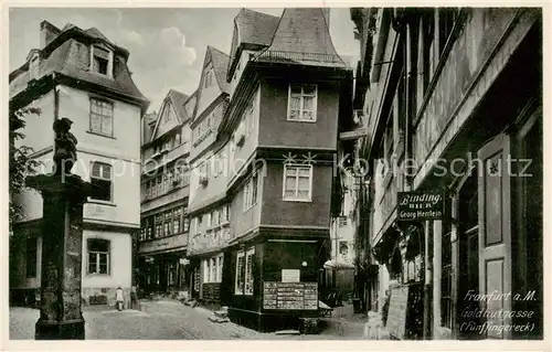 AK / Ansichtskarte  Frankfurt_Main Goldhutgasse Fuenffingereck Frankfurt Main