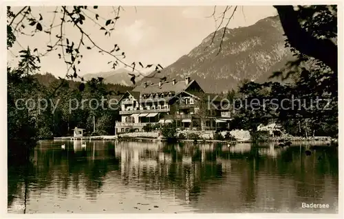 AK / Ansichtskarte  Badersee_Grainau Hotel 