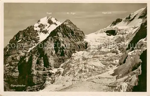 AK / Ansichtskarte Eigergletscher_BE Panorama 