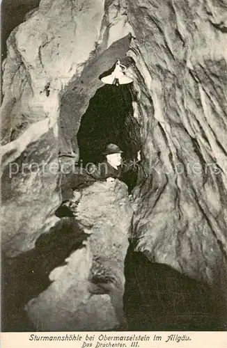 AK / Ansichtskarte  Obermaiselstein Sturmannshoehle Das Drachentor Obermaiselstein