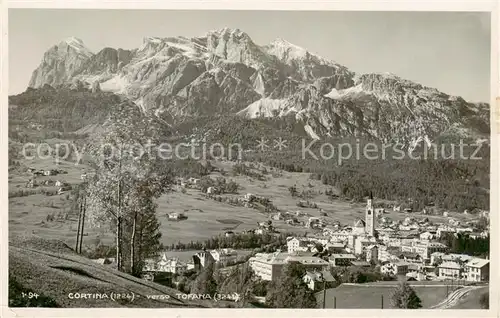 AK / Ansichtskarte 73806185 Cortina_d_Ampezzo_IT verso Tofana Panorama 