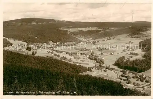 AK / Ansichtskarte  Warmensteinach Fichtelgebirge Fliegeraufnahme Warmensteinach