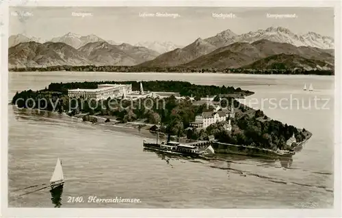 AK / Ansichtskarte  Herrenchiemsee Panorama Herrenchiemsee