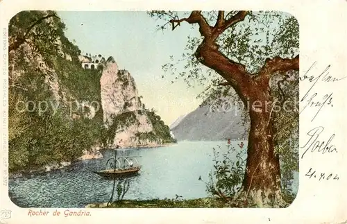 AK / Ansichtskarte Gandria_Lago_di_Lugano Rocher de Gandria Gandria_Lago_di_Lugano