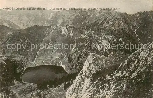 AK / Ansichtskarte Stockhorn_2193m_BE Oberes Stockhornseeli mit Stockhornbergen 