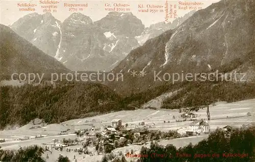 AK / Ansichtskarte 73806228 Stubaital_Tirol_AT Telfes gegen die Kalkkoegel 