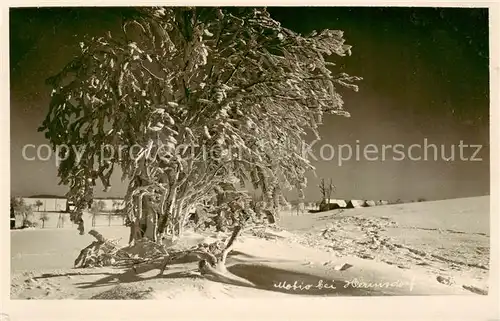 AK / Ansichtskarte  Hermsdorf_Bad_Riesengebirge_PL Wintermotiv 