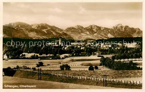 AK / Ansichtskarte  Schongau_Bayern Panorama 