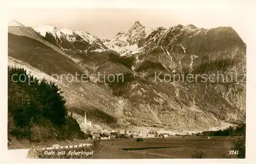 AK / Ansichtskarte  Oetz mit Acherkogel Oetz