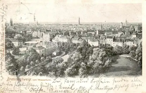 AK / Ansichtskarte  Braunschweig Blick vom Wasserturm Braunschweig