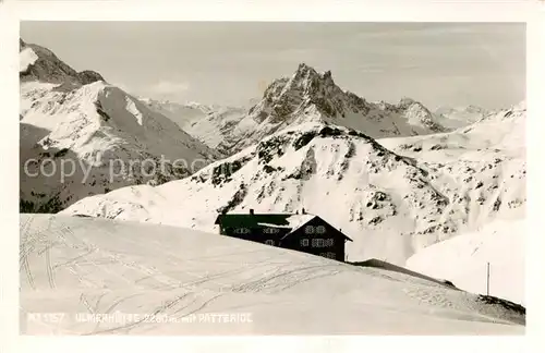 AK / Ansichtskarte  Ulmerhuette_2280m_Vorarlberg_AT Panorama mit Patterjoch 