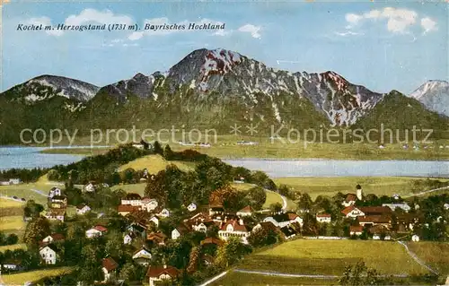 AK / Ansichtskarte 73806300 Kochel_See_Bayern mit Herzogstand Panorama 