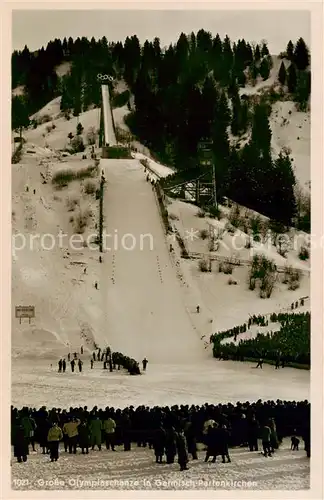 AK / Ansichtskarte  Garmisch-Partenkirchen Grosse Olympiaschanze Garmisch-Partenkirchen