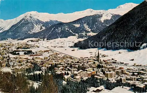 AK / Ansichtskarte Davos_GR Blick auf Seehorn Pischahorn und Buehlenberg Davos_GR