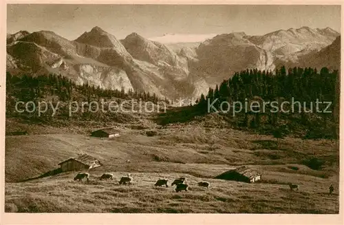 AK / Ansichtskarte  Gotzenalm_1740m_Berchtesgaden Panorama 