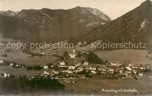 AK / Ansichtskarte  Ruhpolding Panorama mit Hochfelln Ruhpolding