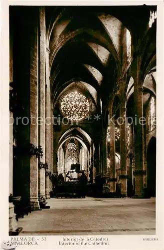 AK / Ansichtskarte 73806376 Palma_de_Mallorca_ES Interior de la Catedral 