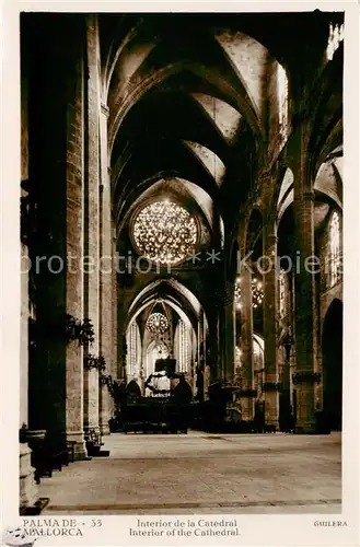AK / Ansichtskarte  Palma_de_Mallorca_ES Interior de la Catedral 