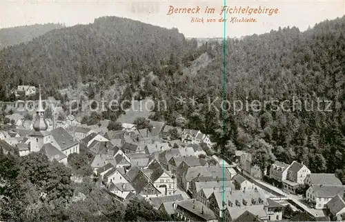 AK / Ansichtskarte  Berneck_Bad_Fichtelgebirge Blick von der Kirchleite 