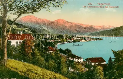 AK / Ansichtskarte  Tegernsee Das Schmuckkaestlein der Alpenwelt Tegernsee