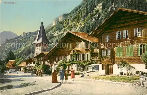 AK / Ansichtskarte Meiringen_BE Ortspartie Meiringen BE