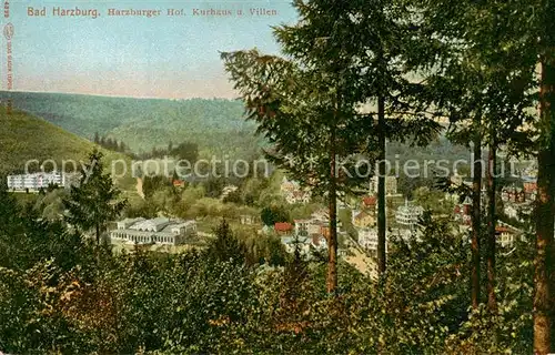 AK / Ansichtskarte  Bad_Harzburg Harzburger Hof Kurhaus und Villen Bad_Harzburg