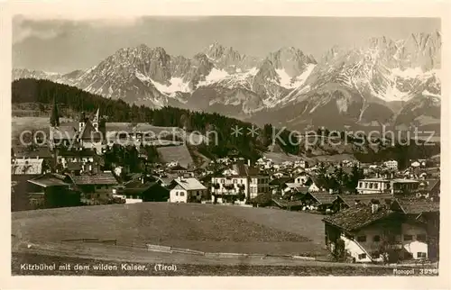 AK / Ansichtskarte  Kitzbuehel_Tirol_AT mit Wildem Kaiser 