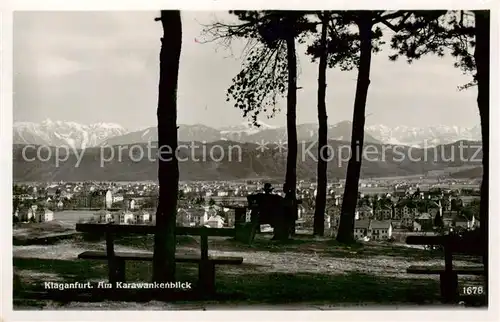 AK / Ansichtskarte  Klagenfurt_Woerthersee_AT Am Karawankenblick 