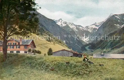 AK / Ansichtskarte  Spielmannsau_Oberstdorf Panorama 