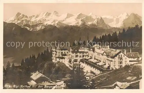 AK / Ansichtskarte Rigi_Kaltbad mit den Berneralpen Rigi_Kaltbad