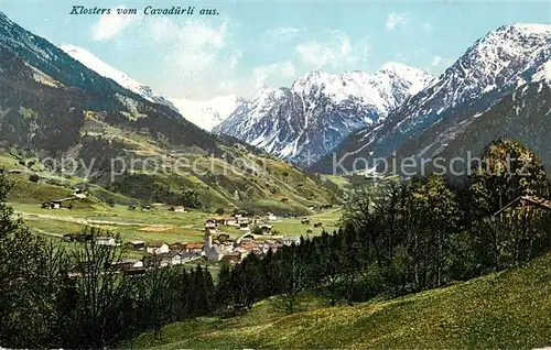 AK / Ansichtskarte Klosters_GR Blick vom Cavaduerli  Klosters_GR