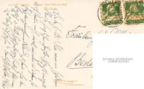 AK / Ansichtskarte Kandersteg_BE Eingang Hotel Schweizerhof Bluemlisalp Kandersteg_BE
