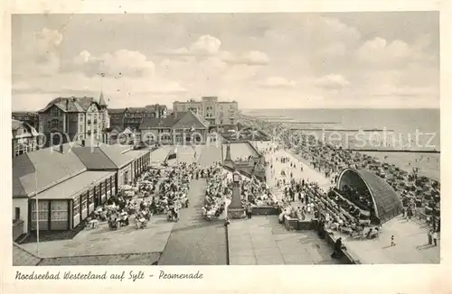 AK / Ansichtskarte  Westerland_Sylt Promenade Westerland_Sylt