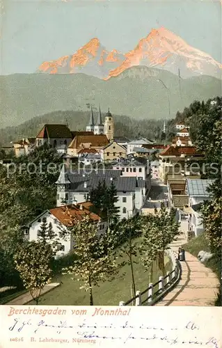 AK / Ansichtskarte  Berchtesgaden Blick vom Nonnthal Berchtesgaden